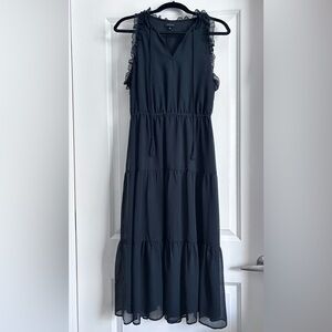 Who What Wear Black Sleeveless Midi Dress – Size Small